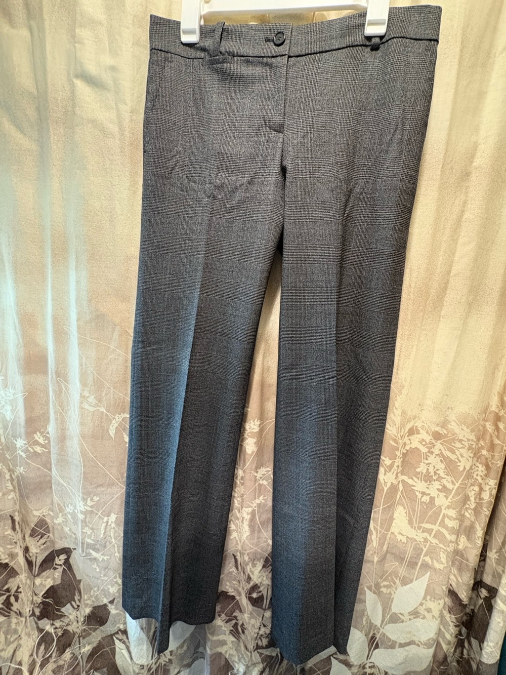 Ann Taylor Gray Straight-Leg Dress Pants